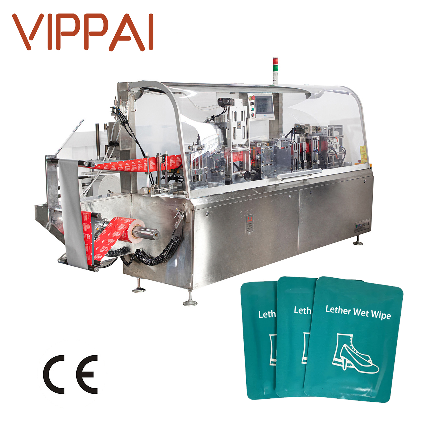 4 side sealing single wet wipe machine